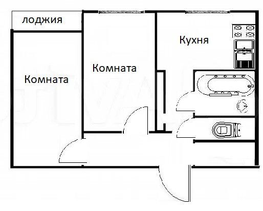 квартира г Санкт-Петербург ул Генерала Симоняка 15 Кировский фото 2