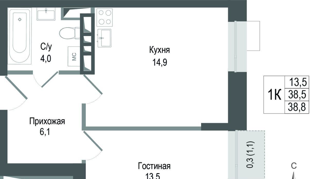 квартира г Королев мкр Первомайский Гольяново фото 1