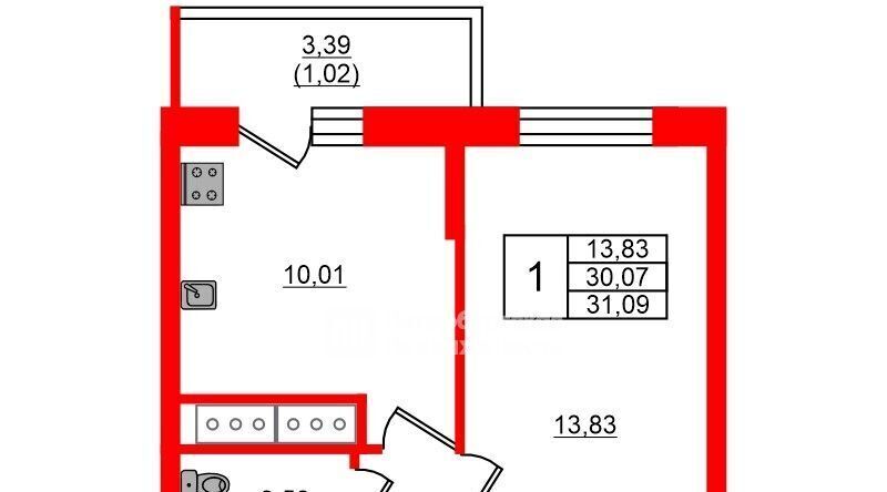 квартира г Санкт-Петербург метро Приморская ул Вадима Шефнера 4 ЖК «Магеллан» округ Гавань фото 2