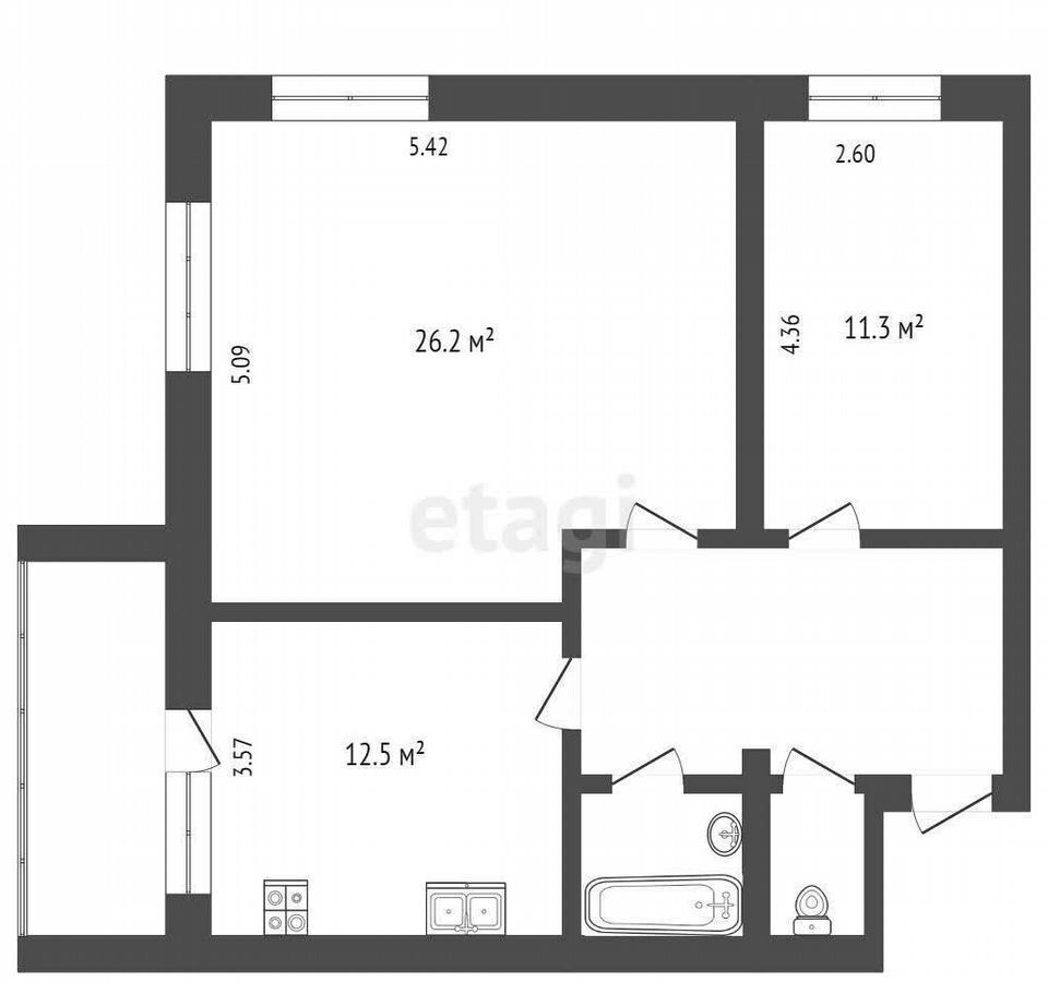 квартира г Вологда ул Псковская 12 р-н 2-4 микрорайоны фото 39