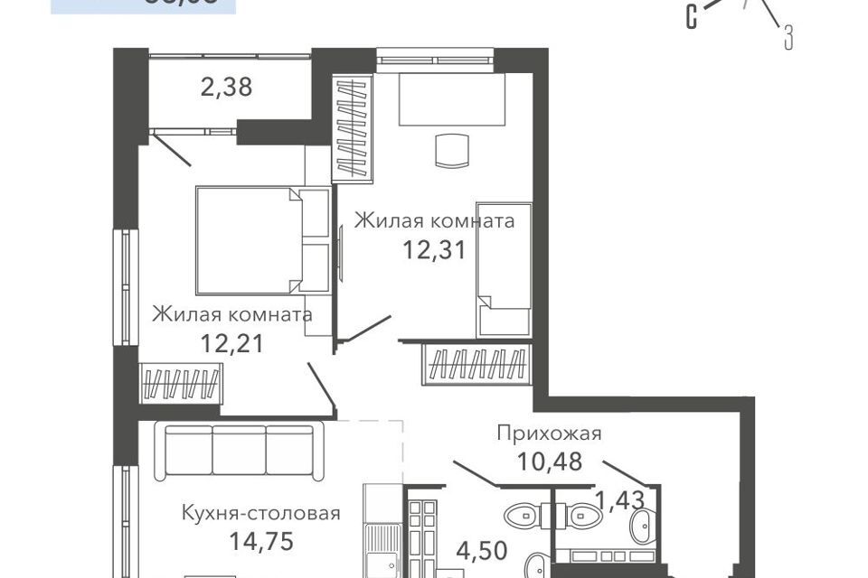 квартира р-н Пышминский река Пышма фото 1