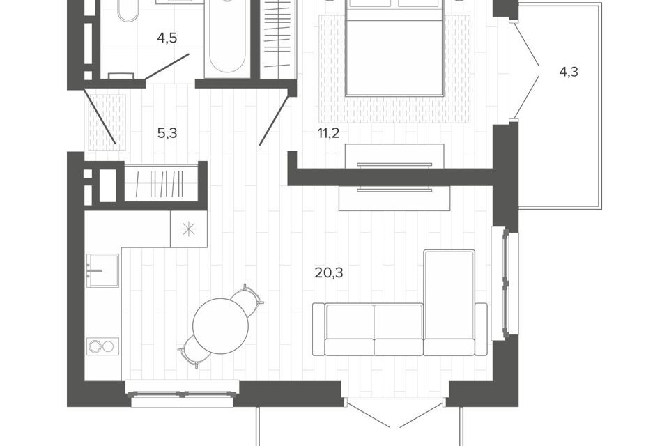 квартира г Барнаул тракт Змеиногорский 35б/1 Барнаул городской округ фото 1