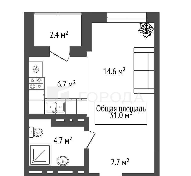 квартира г Новосибирск р-н Калининский ул Тайгинская 3 ЖК Тайгинский Парк фото 1