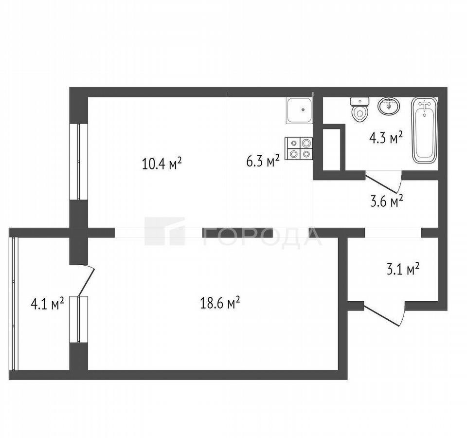 квартира г Новосибирск р-н Калининский ул Игарская 3 секц. 3. 1 фото 1