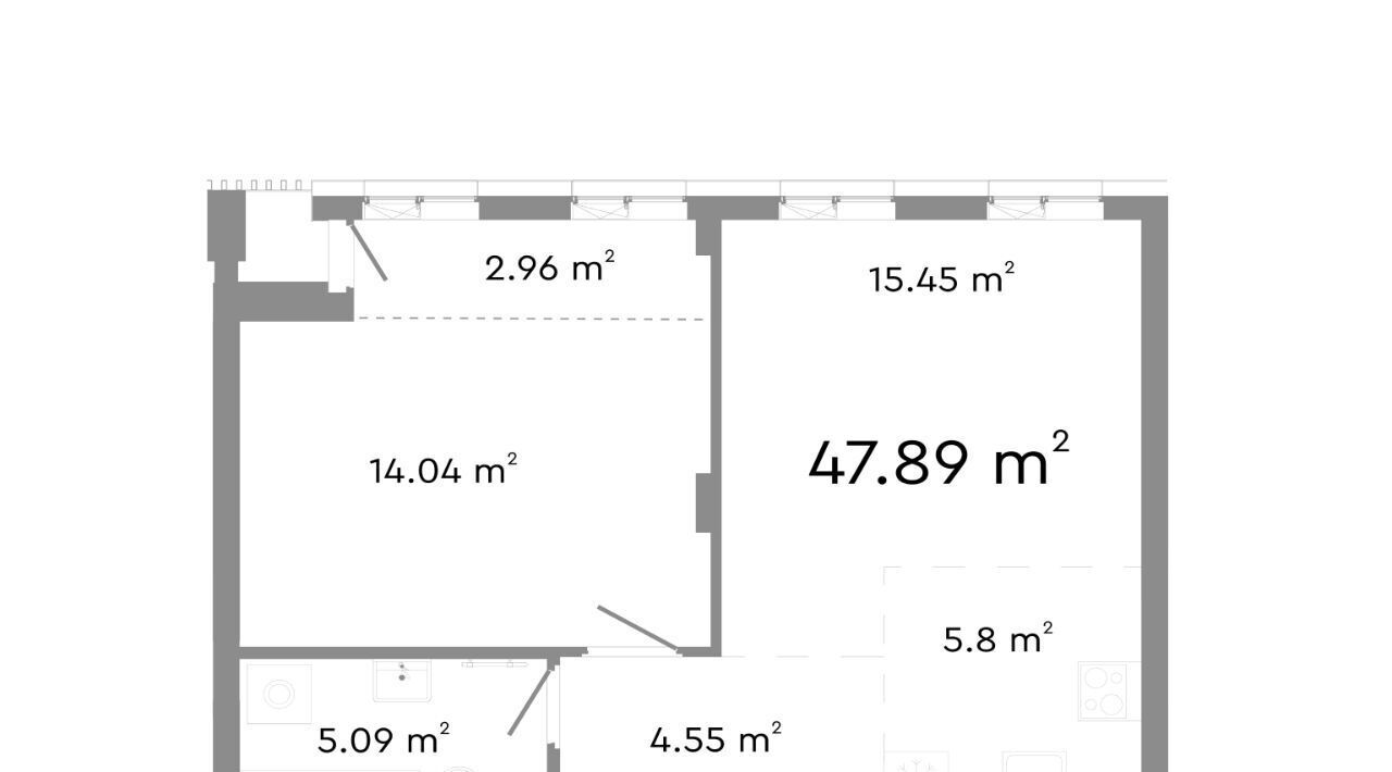 квартира г Челябинск р-н Центральный ул Худякова 18/2 фото 1