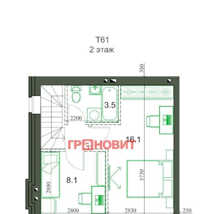 квартира р-н Новосибирский п Элитный р-н мкр Березки сельсовет, 153, Новосибирск, Мичуринский фото 2