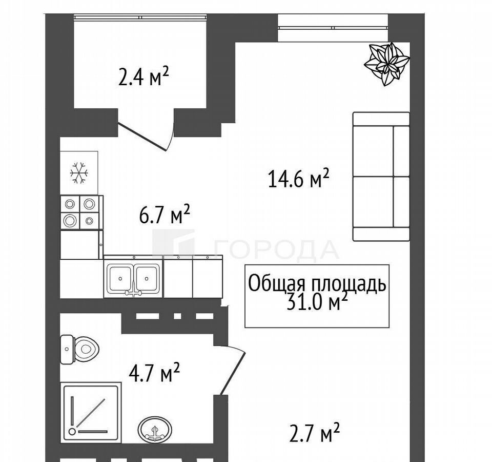 квартира г Новосибирск р-н Калининский ул Тайгинская 3 ЖК Тайгинский Парк фото 7