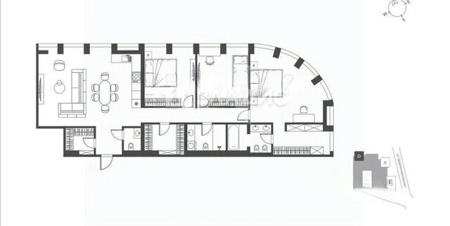 метро Краснопресненская ул Дружинниковская 15 апарт-комплекс Sky View муниципальный округ Пресненский фото