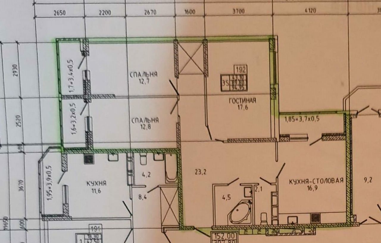 квартира г Краснодар р-н Прикубанский ул им. Героя Сарабеева В.И. 3 фото 2