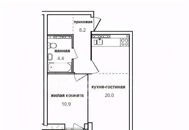 квартира р-н Белоярский п Совхозный ул Разливная 50к/2 Чкаловская, муниципальное образование, Екатеринбург фото 2