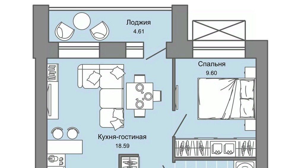 квартира г Пермь р-н Дзержинский Заимка ЖК Камаполис фото 1