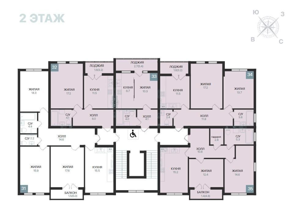 квартира р-н Балтийский г Балтийск ул Московская 16а корп. 1 фото 6