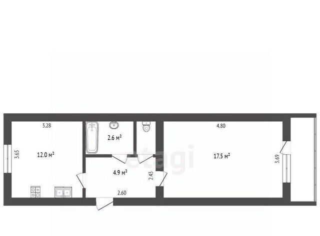 квартира дом 87 Чигоракский территориальный отдел фото