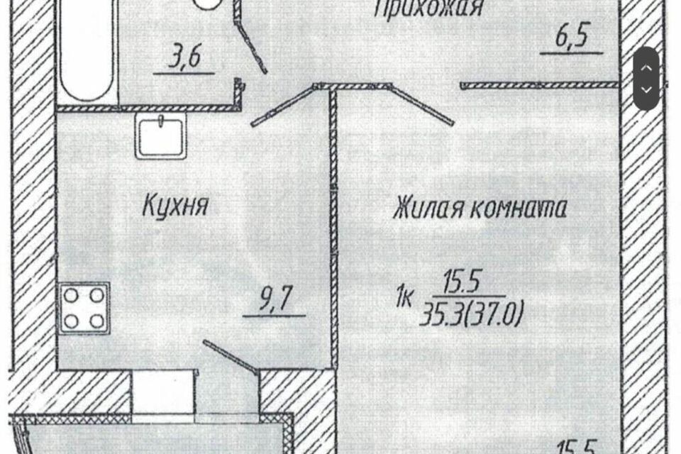 квартира г Иваново р-н Октябрьский ул Революционная 26/2 Ивановский район фото 9