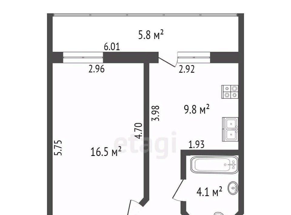 квартира г Калуга р-н Московский ул Кибальчича 32 фото 2