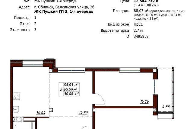 ул Белкинская 36 Обнинск городской округ фото