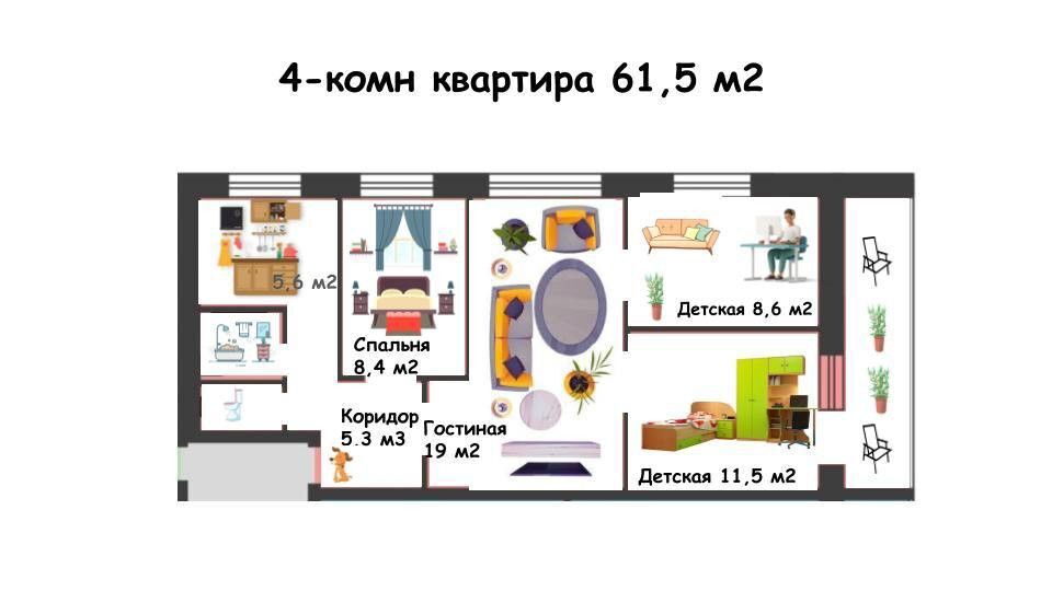 квартира г Нижний Новгород пр-кт Кирова 33а Нижний Новгород городской округ фото 1