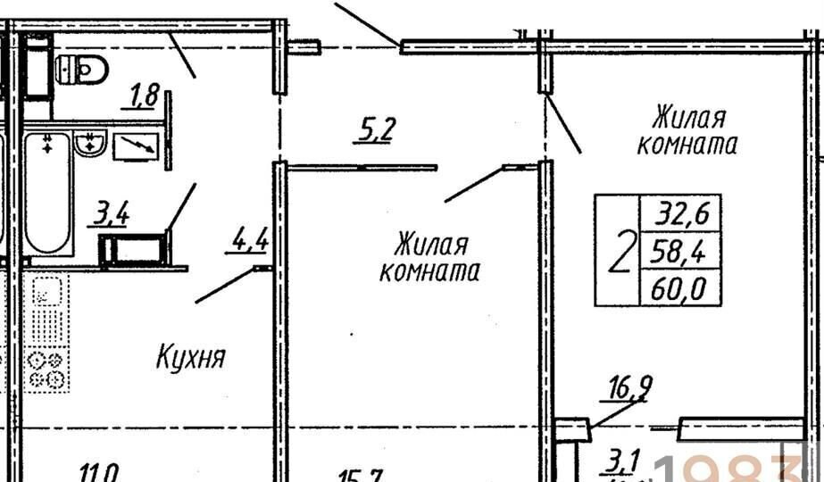 квартира г Воронеж р-н Центральный ул Шишкова 140б фото 1