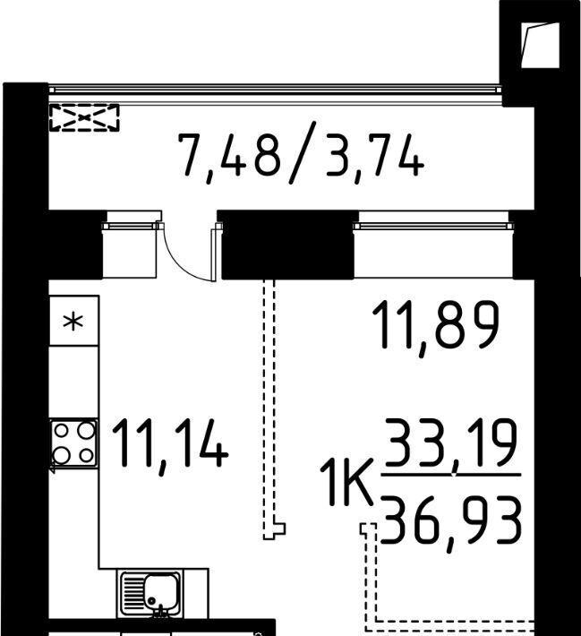 квартира г Томск р-н Кировский ул Вершинина 58к/2 фото 1