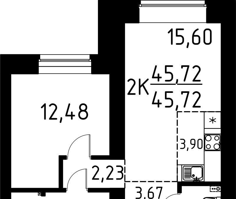 квартира г Томск р-н Кировский ул Вершинина 58к/2 фото 1