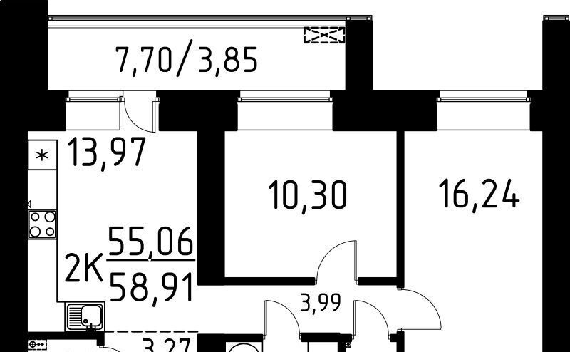 квартира г Томск р-н Кировский ул Вершинина 58к/2 фото 1