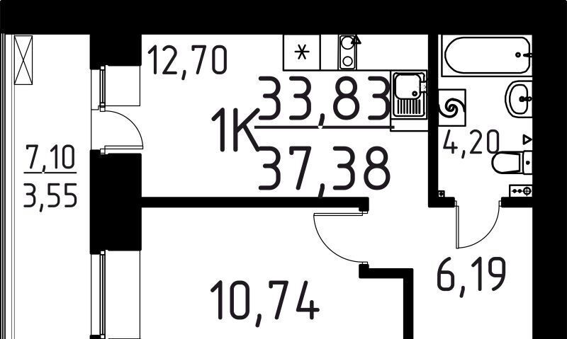 квартира г Томск р-н Кировский ул Вершинина 58к/1 фото 1