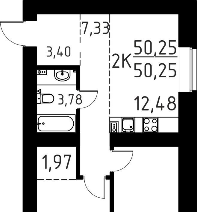 квартира г Томск р-н Кировский ул Вершинина 58к/1 фото 1
