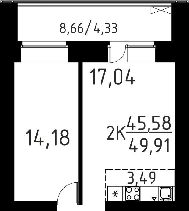 квартира г Томск р-н Кировский ул Вершинина 58к/1 фото 1