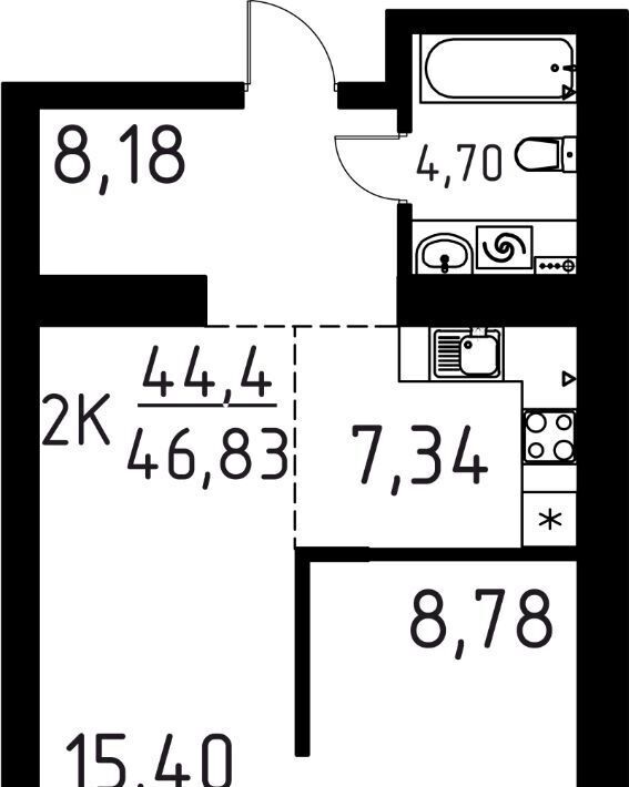 квартира г Томск р-н Кировский ул Вершинина 58к/1 фото 1