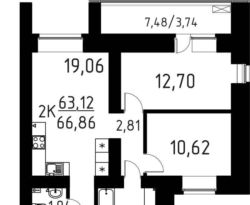 квартира г Томск р-н Кировский ул Вершинина 58к/1 фото 1