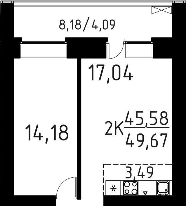 квартира г Томск р-н Кировский ул Вершинина 58к/1 фото 1