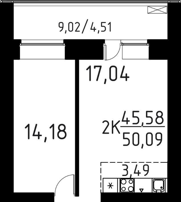 квартира г Томск р-н Кировский ул Вершинина 58к/1 фото 1