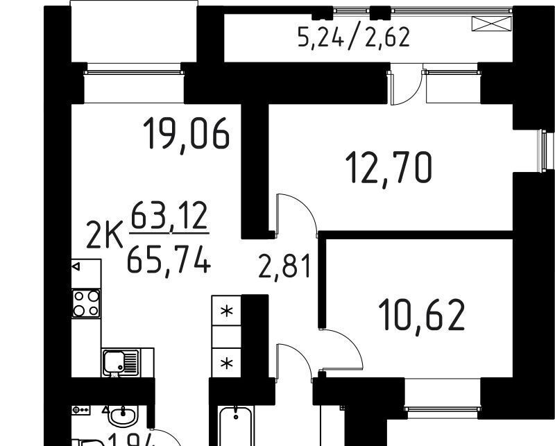 квартира г Томск р-н Кировский ул Вершинина 58к/1 фото 1