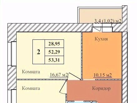 квартира г Ярославль р-н Дзержинский Норское ЖК "ЗАРЯ" фото 1