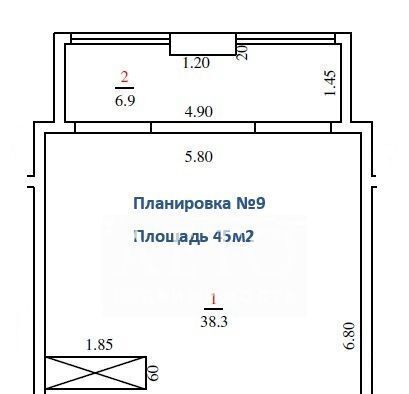 квартира г Сочи р-н Центральный Завокзальный пер Трунова 6к/1 фото 2