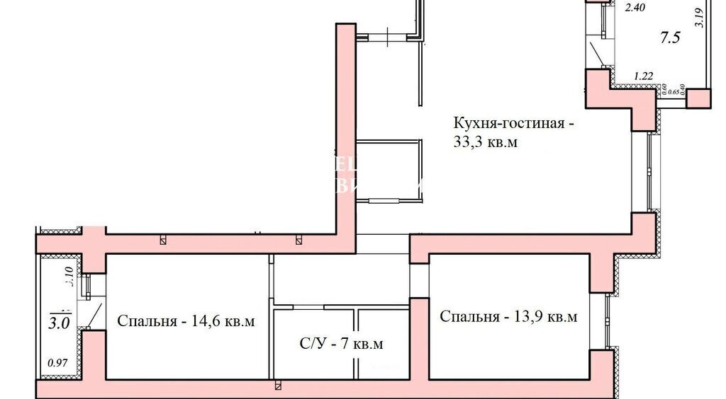 квартира г Самара Алабинская ул Куйбышева 35 фото 1