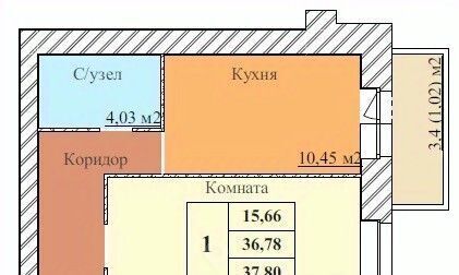 квартира г Ярославль р-н Дзержинский Норское ЖК "ЗАРЯ" фото 1