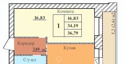 квартира г Ярославль р-н Дзержинский Норское ЖК "ЗАРЯ" фото 1