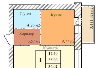 квартира г Ярославль р-н Дзержинский Норское ЖК "ЗАРЯ" фото 1