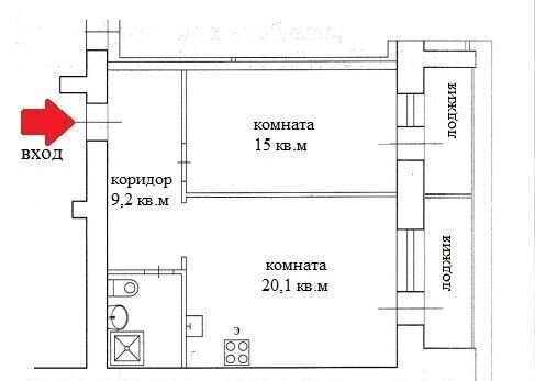 квартира г Архангельск р-н округ Майская Горка пр-кт Московский 50к/1 фото 13