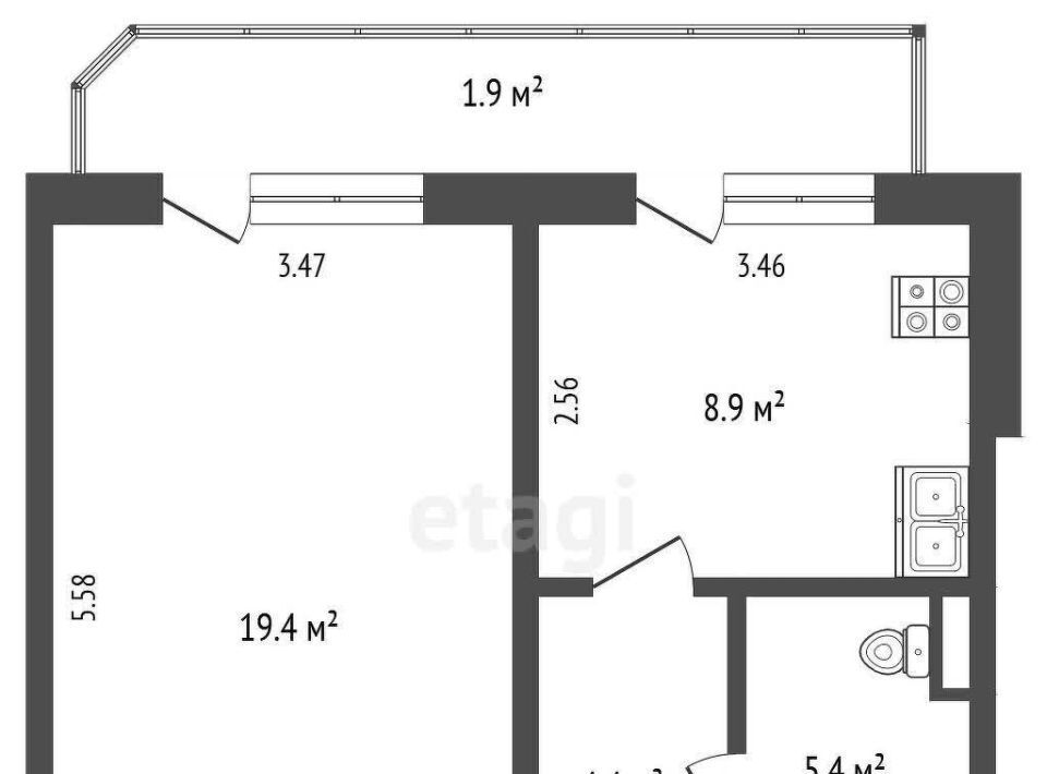 квартира г Тюмень р-н Калининский ул Московский тракт 135к/1 фото 2