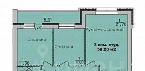 квартира г Новосибирск ул Романтиков 22 микрорайон «Дивногорский» Красный Проспект фото 1