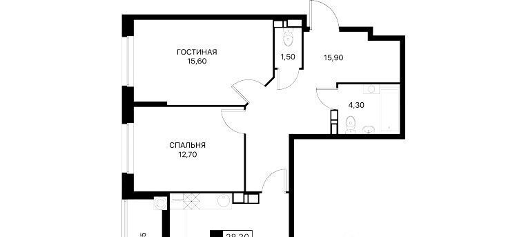квартира г Ростов-на-Дону р-н Первомайский Смартполет жилой комплекс фото 1