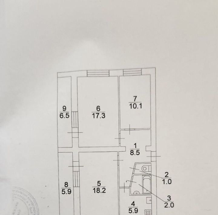 квартира г Саратов р-н Октябрьский ул им Хользунова А.И. 10/12 фото 13