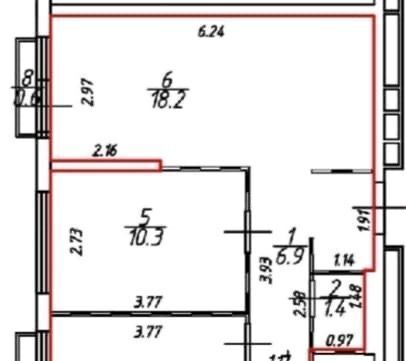 квартира г Москва метро Аминьевская ш Очаковское 5к/3 фото 3