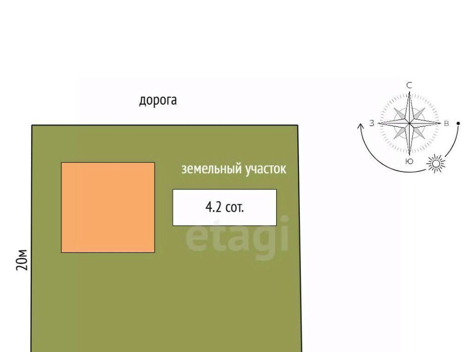 дом г Челябинск р-н Тракторозаводский снт Тракторосад 3 дор. 37-я, 1 фото 2