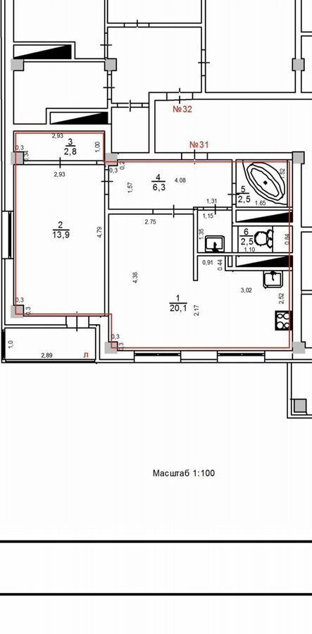 квартира г Димитровград ул Славского 18б фото 14