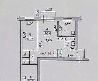 квартира г Новокузнецк р-н Центральный ул Циолковского 40 фото 19