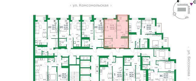 квартира г Уфа р-н Советский ул Комсомольская 8 ЖК «Сапфир» фото 2