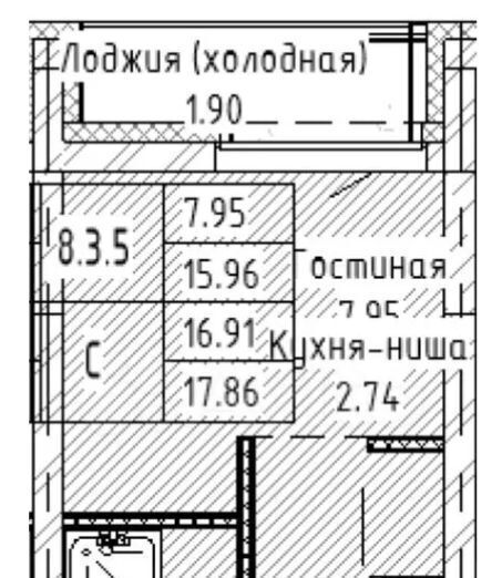 квартира г Екатеринбург Академический Чкаловская ул Академика Ландау 7 фото 14